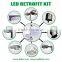 100-277V 120w Shoebox Lighting Retrofit Kit 5000k