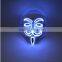 wholesale EL party led mask pvc led facial Halloween mask