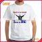 Plain White Custom Print Cheap Election T Shirts 100% Cotton