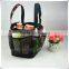 Black small nylon mesh drawstring bag