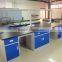 steel lab table manufacture,can be with sink and reagent rack