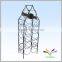 China manufacturer high quality hot sale fancy beautiful display rack antique red wine metal wire curved glass shelf