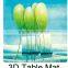 Lenticular table mat / Promotional 3D print lenticular coaster pad/good quality 3D table mat
