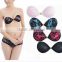 Sponge Lingerie For Curvy Women Cleavage Bras With Black Lace Cover