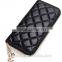 Lowest price design fashion ladies zipper wallet