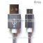 Hot Selling Nylon Braided Type-C USB Cable For Nokia N1 Tablet,New MacBook 12' etc