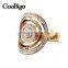 Fashion Jewelry Zinc Alloy Charming Rhinestone Ring Girls Wedding Party Show Gift Dresses Apparel Promotion Accessories