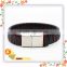 Alibaba wholesale flat leather bracelet for ladies with charming clasp