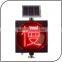 Warranty 1 year IP65 aluminium alloy 9W led solar signal traffic light solar warning light