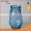 Nice color and hot sale glass storage jar metal grip for super market