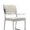 L859 Contemporary stainless steel legs artificial marble dining table