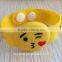 2015 promtion gift smiley emoticon custom printing decorative cute emoji silicon bracelet