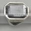Metal rectangluar shaped solid perfume container /lip gloss ring, OEM designs accepted.<DACA9012>