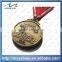 commemorative old color 3D custom antique brass sport medal