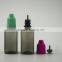 hot sale e liquid pet small plastic containers square dropper bottle