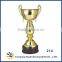 Big Size 212 Gold High Quality Metal Base Sport Competition Souvenir Trophy Cup