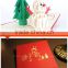 Handmade card tree snowman card 3D Pop up Greeting Birthday Gift Card with Envelope Postales Vintage Kraft Paper