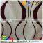 Abstract Linen Cotton blend black and white flocked upholstery fabric used for curtain sofa cushion material