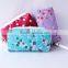 Two zipper large cosmetic bag floral pattern Since 1997