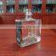 Food grade square 750ml sand blasted glass vodka fancy bottles
