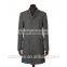 2015 new style 100% cashmere grey herringbone classic tailor made men's overcoat