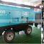 portable diesel oil injected rotary screw type air compressor for jack hammer