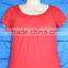 Short Sleeve Round Neck Fashion Women plus size clothing,fancy ladies tops latest design