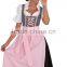 New Style German,Springfest,Trachten,Oktoberfest,Halloween, New Style German Dirndl,3-pcs pink dress