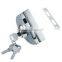 Stainless steel glass door lock latch, frameless sliding glass door door clamp locks