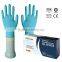 Hot Selling Disposable blue nitrile medical powder free gloves AQL1.5