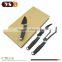 3pcs paint coating soft cheese knife set