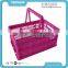 Wholesale Plastic Folding Baskets with Handles for Picnic and Cosmetic Shop