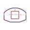 Single level safe glass basketball backboard netball board