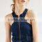 Women's Tess Sleeveless Short Soft Blue Denim Dress