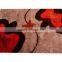 3d design plain 100% silk carpets 3d shaggy anti slip carpet backing