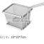 Food class wire woven kitchen skimmers McDonald's fresh french fries baskets stainless steel metal type chips strainers