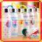 Fruit water bottle with fancy water glass bottle for fruit infuser water bottle