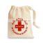 natural muslin bag with printing