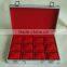Square watch case,watch box mens with flannelette inner,aluminum diamond watch box