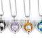 Eye Shape Love Heart Locket Necklace Aromatherapy Essential Oil Perfume Fragrance Diffuser Necklace Wholesales