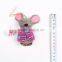 Lovely stuffled littel toy mouse cute animal hand knitted toys sale