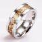 316L stainless steel ring jewelry wholesale with Flash colloidal particles inlay