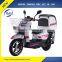 1500W(DC) Motor Lithium battery powered Pizza delivery electric moped with pedals