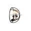 Industrial Rustic Dome Cage Wall Light Iron Bracket Wall Mount Oil Rubbed Wall Fixture