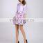 Pretty Steps 2016 High Quality Womens Casual Half Sleeve Dress Hot Sale Dress Flower Printed Women Dress