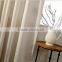 French pleated Embroidery woven curtain fabric for house readymade drape