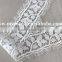 6cm width high quality 100% polyester white color lace trim eyelash lace trim african lace embroidery fabric for wedding dress