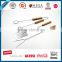 2016 beautiful design sample 4 pcs outdoor BBQ tool set with wooden handle