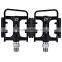 2Pcs SETSAIL 921 DU Bering Bike Pedals with Anti-skid Gear Frame Reflective Stripe Self-locking Pedals Bicycle Accessories Parts