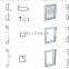 China xindongrui aluminum factory high quality extruded aluminium profiles for the cabinet frames